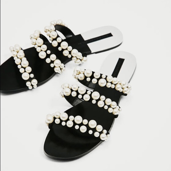 pearl strap sandals